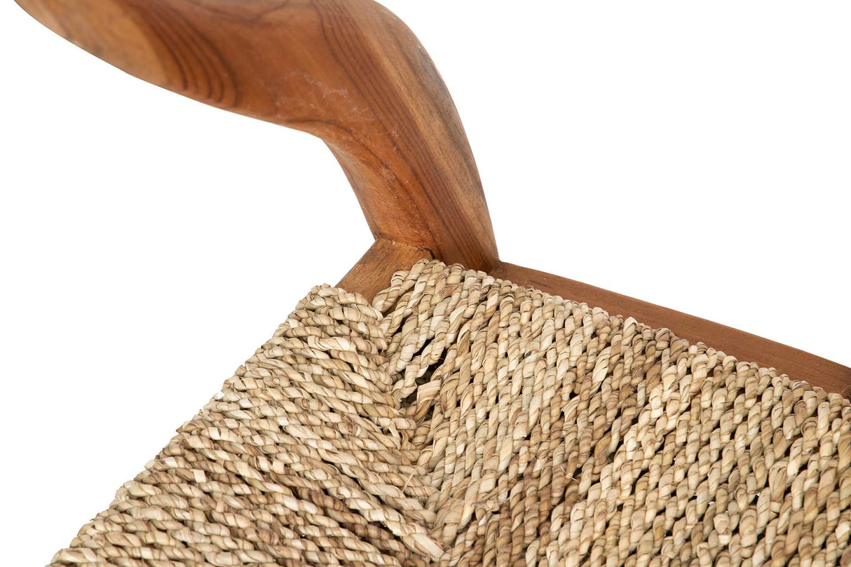 SILLA TECA NATURAL 55x55x80 CM