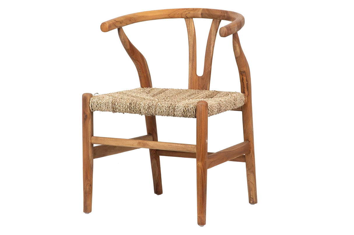 SILLA TECA NATURAL 55x55x80 CM