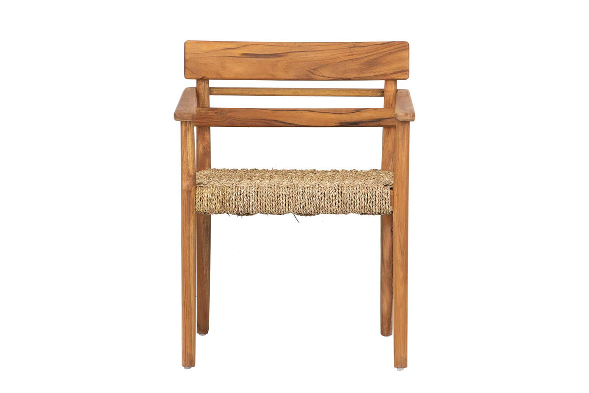 Chaise en teck naturel 60x50cmx80