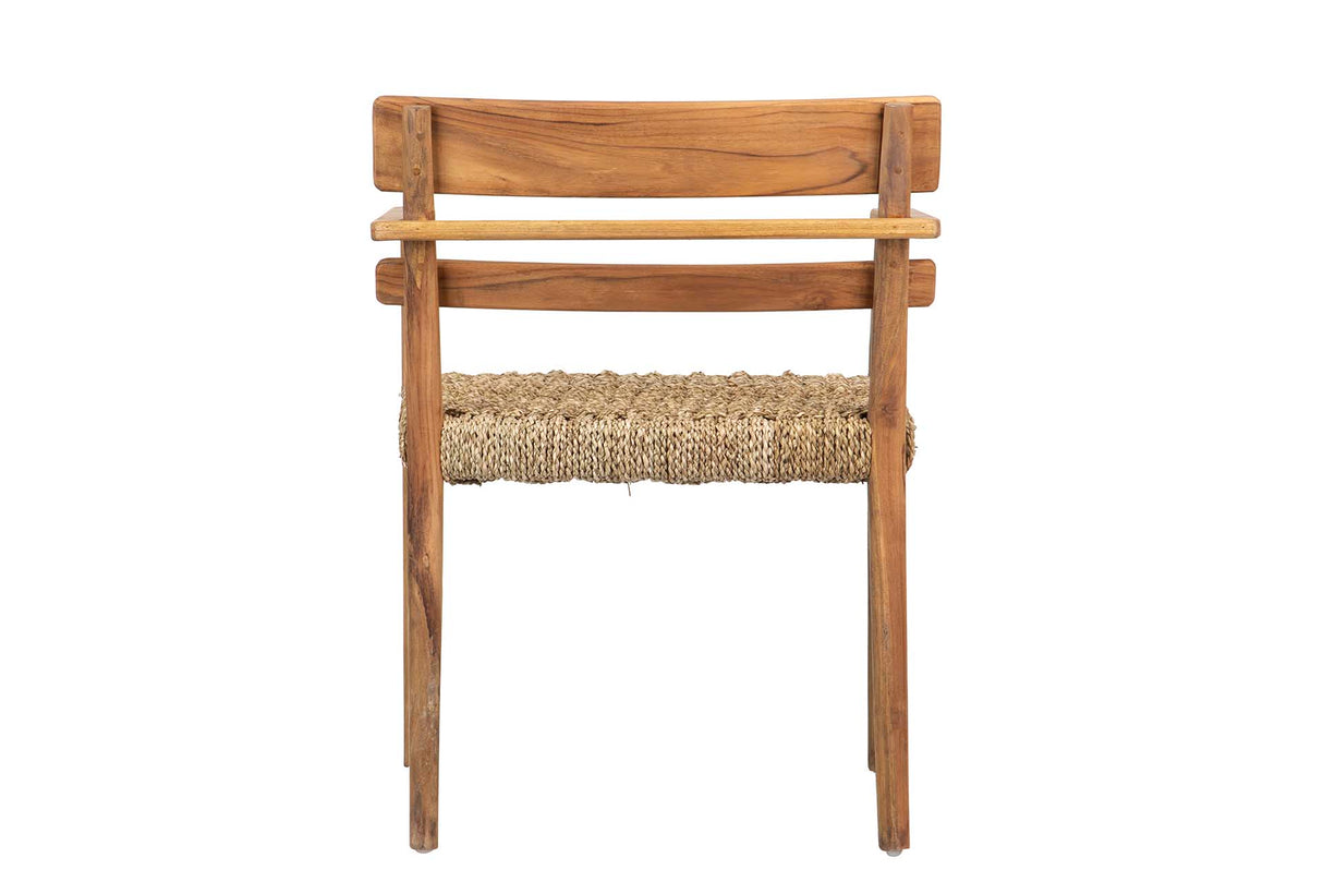 Chaise en teck naturel 60x50cmx80