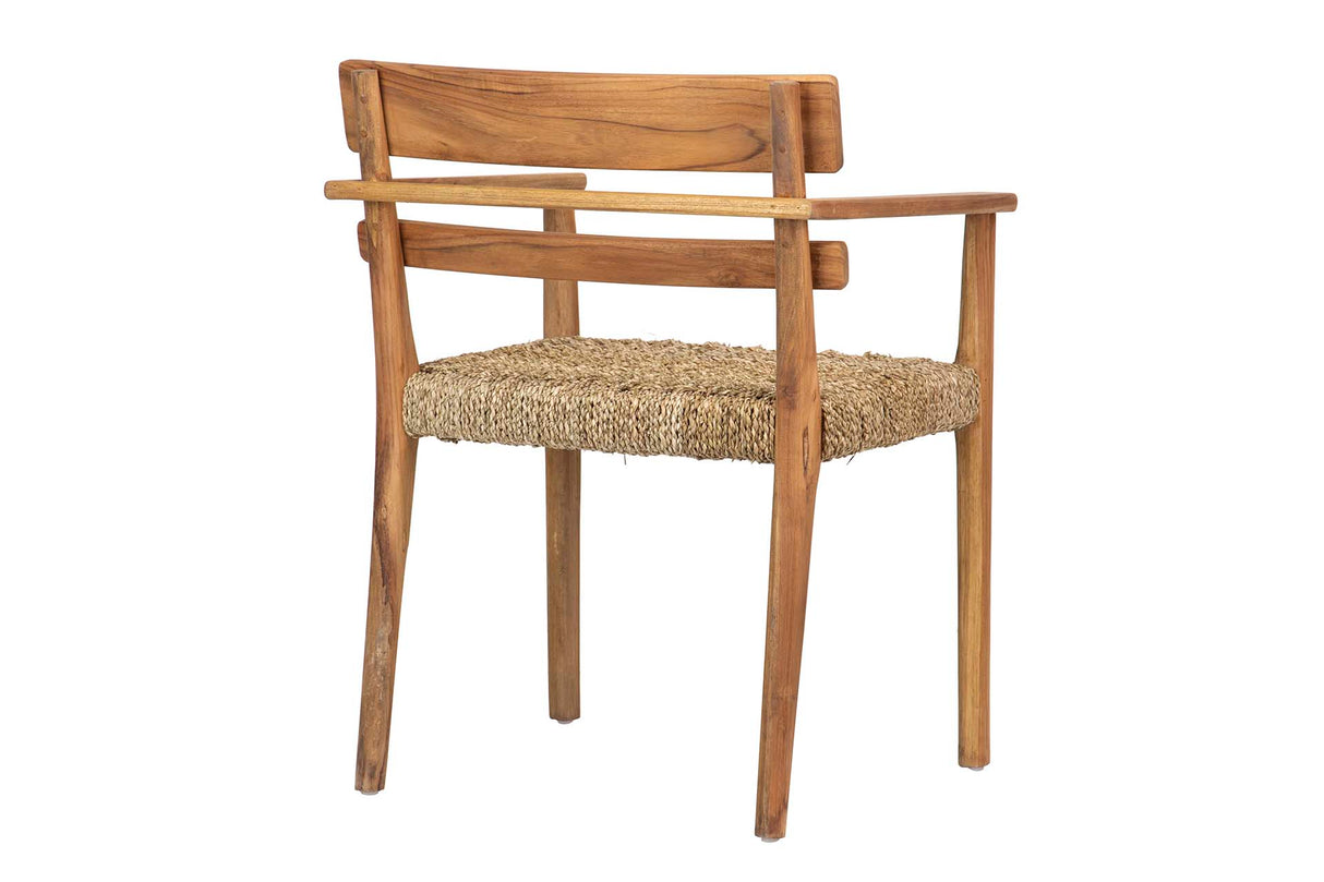 Chaise en teck naturel 60x50cmx80