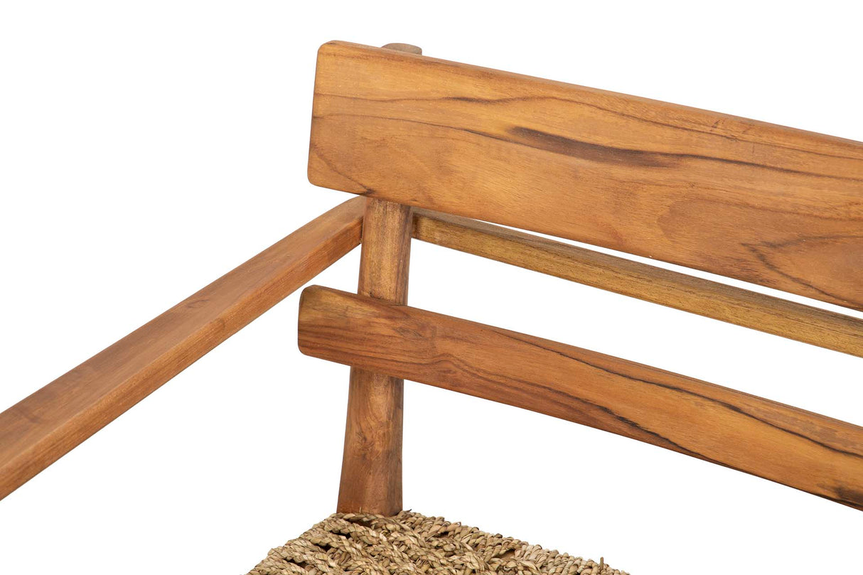 Chaise en teck naturel 60x50cmx80