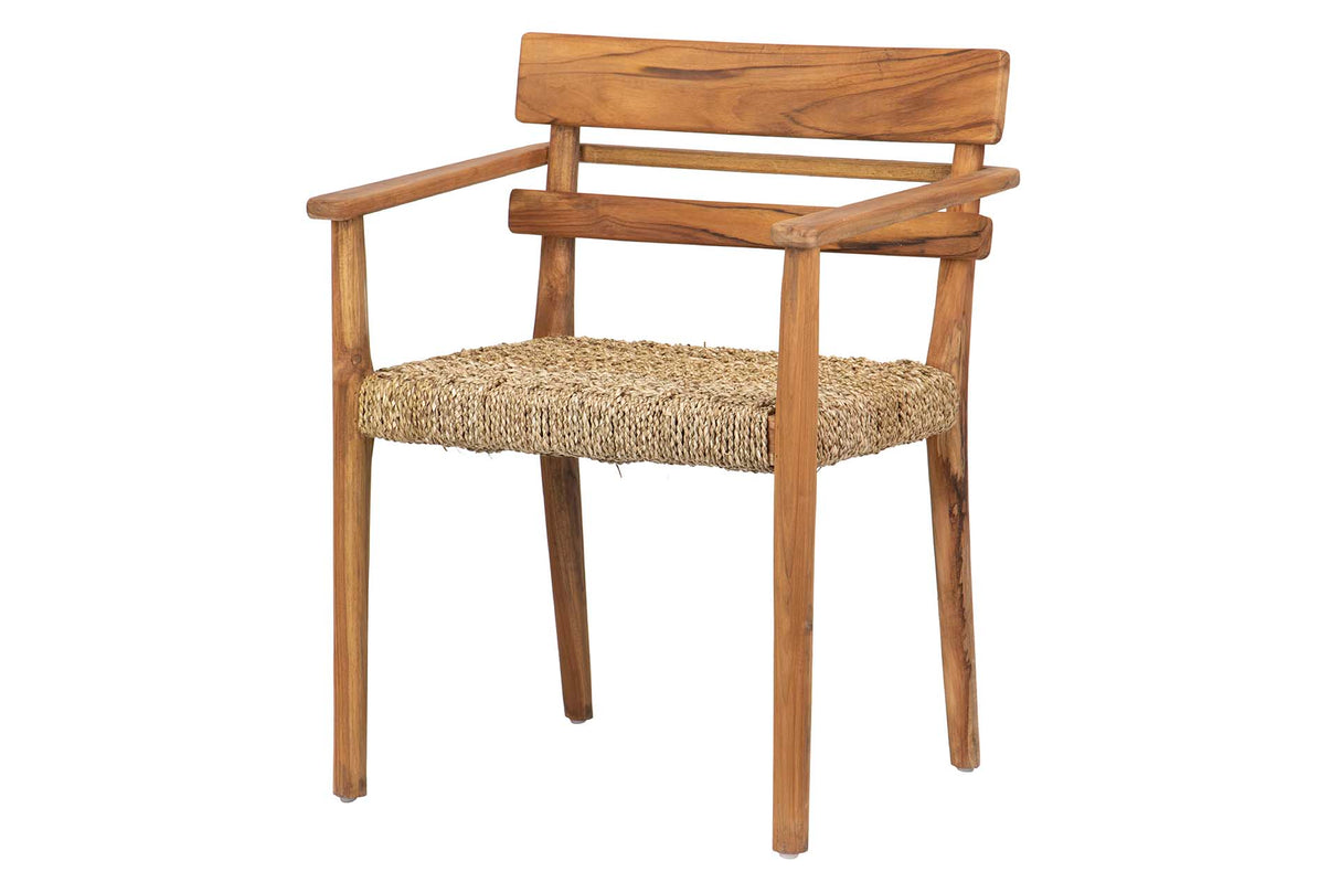 Chaise en teck naturel 60x50cmx80