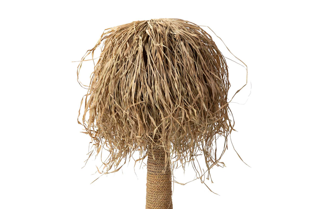 Lampe à pas de fibre naturelle 40x40x110cm