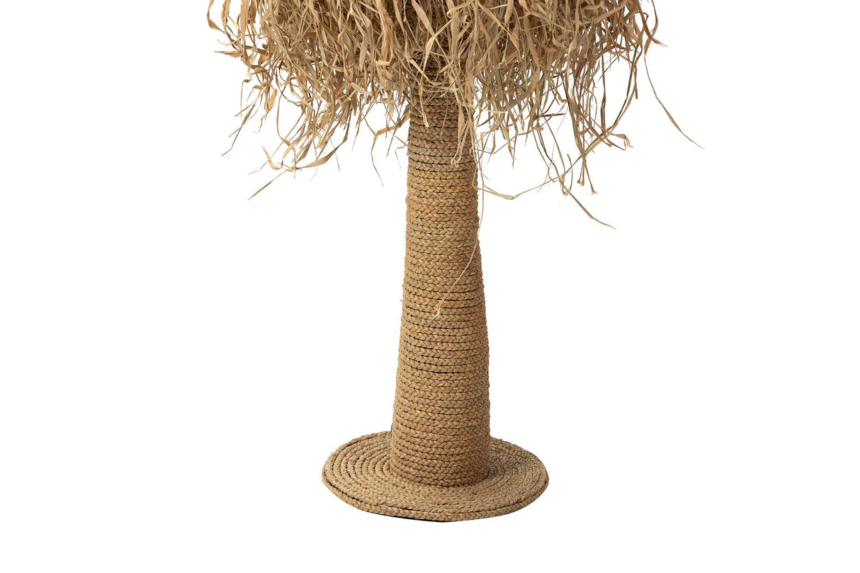 Lampe à pas de fibre naturelle 40x40x110cm