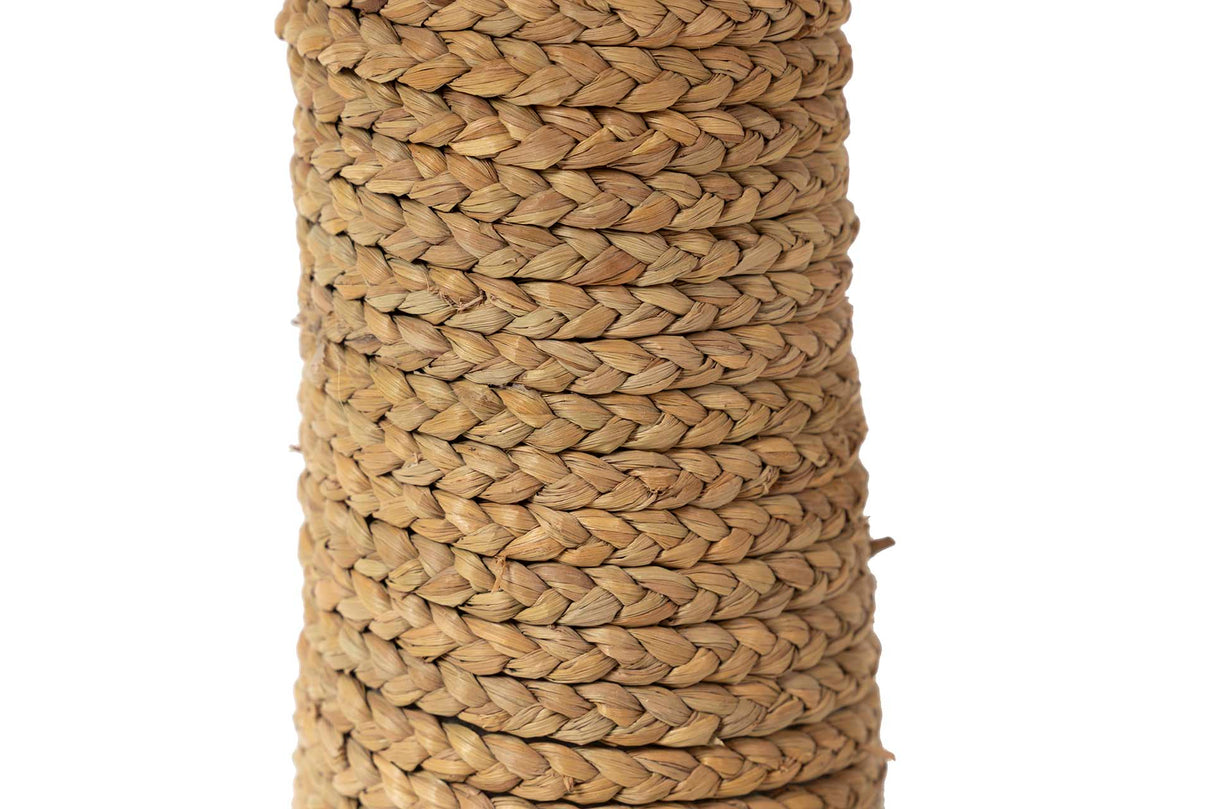 Lampe à pas de fibre naturelle 40x40x110cm