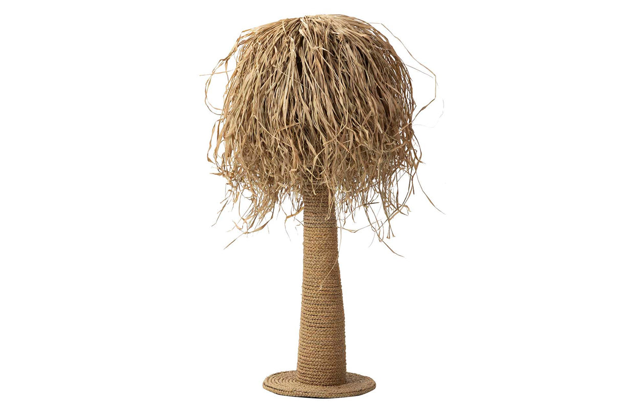 Lampe à pas de fibre naturelle 40x40x110cm