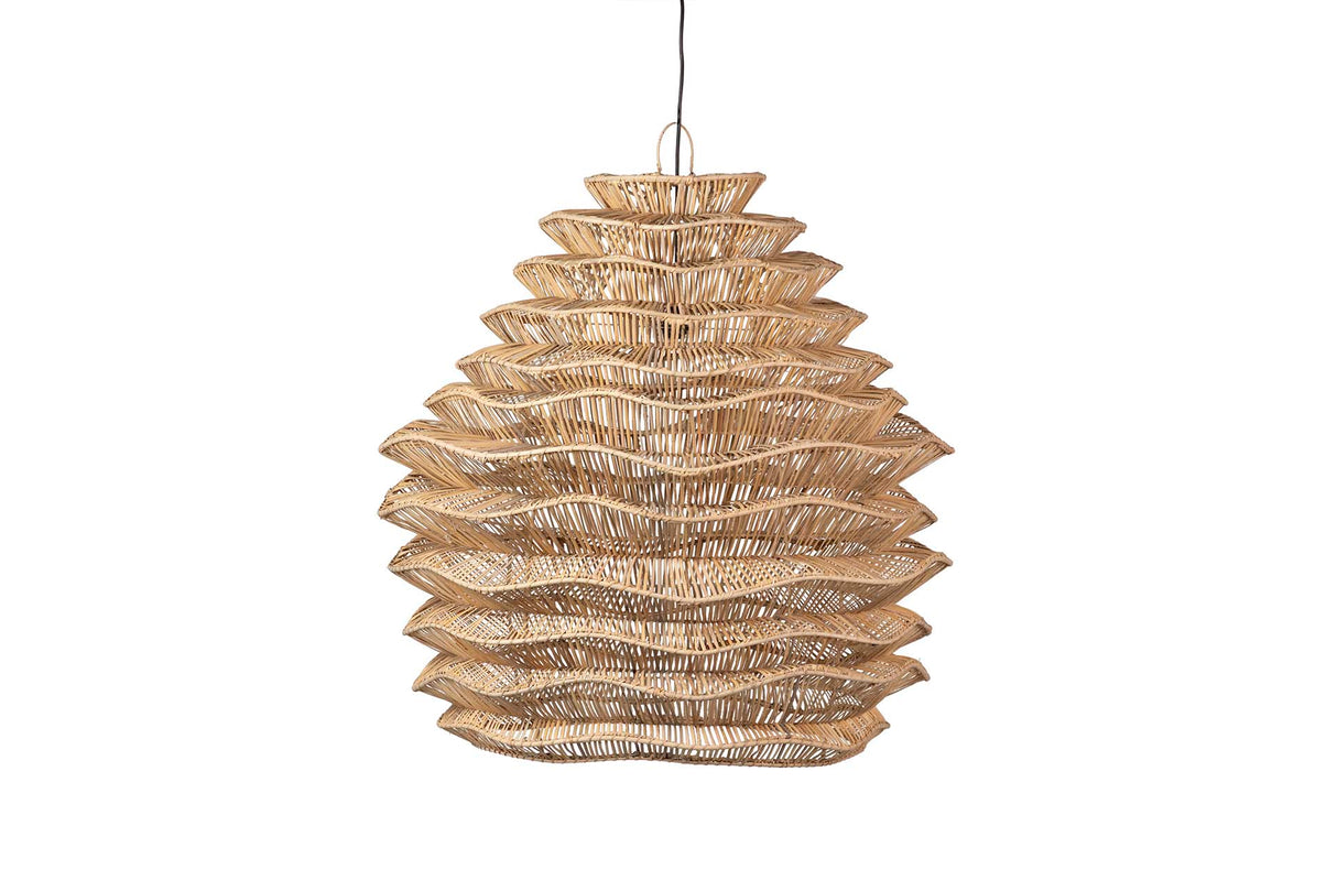 Natürliche Weidendecklampe 100x100x100 cm