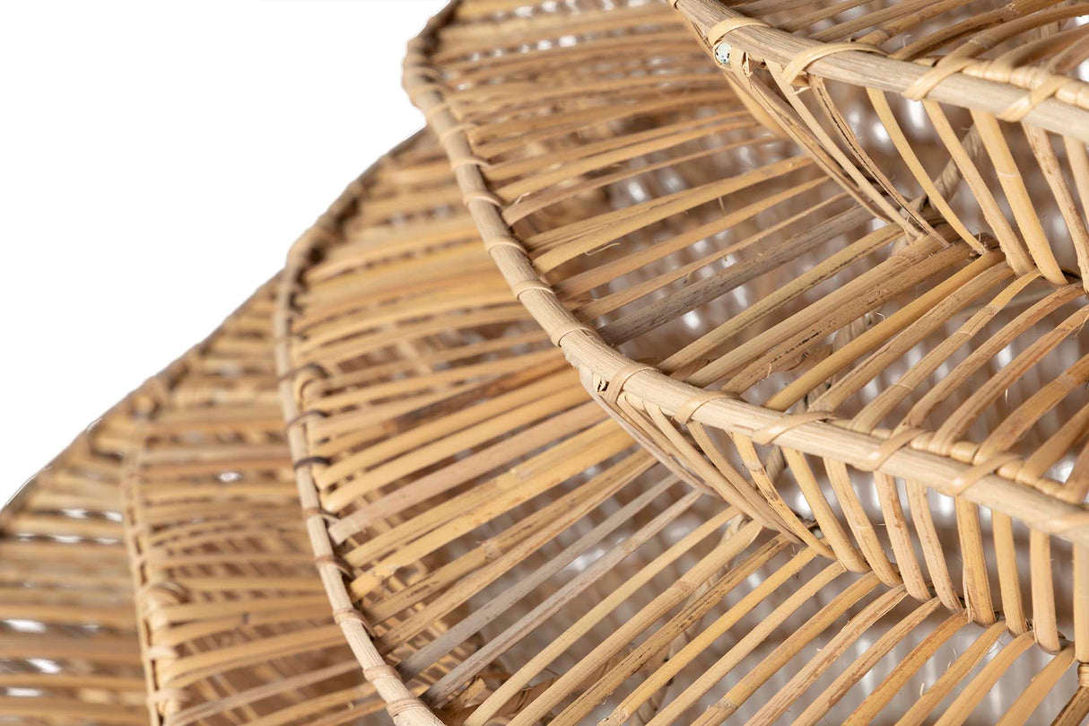 Natürliche Weidendecklampe 100x100x100 cm