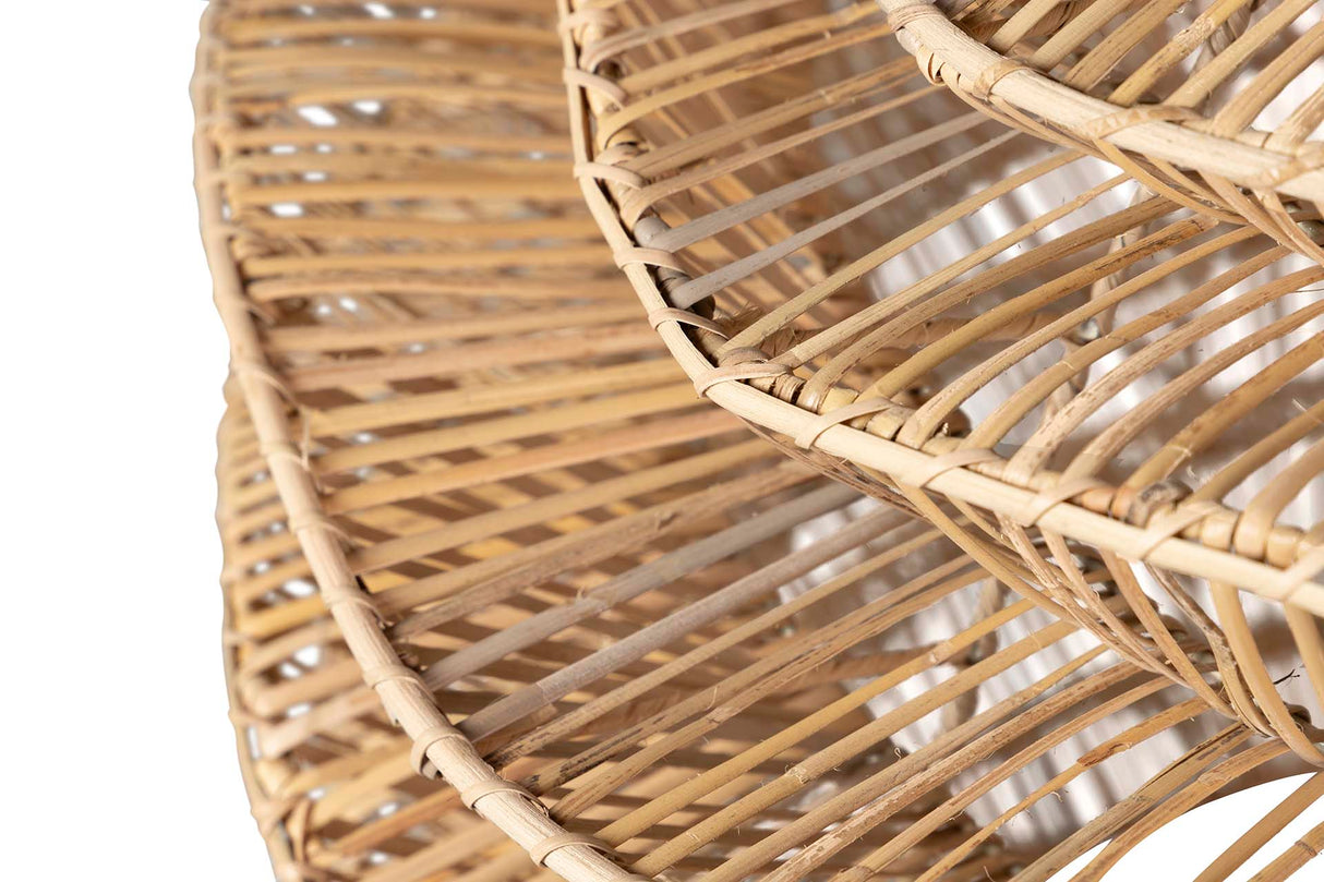 Natürliche Weidendecklampe 100x100x100 cm