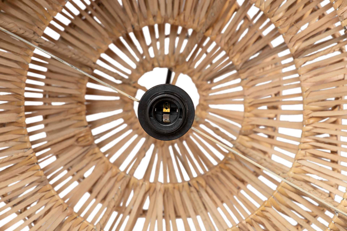 Natürliche Weidendecklampe 100x100x100 cm