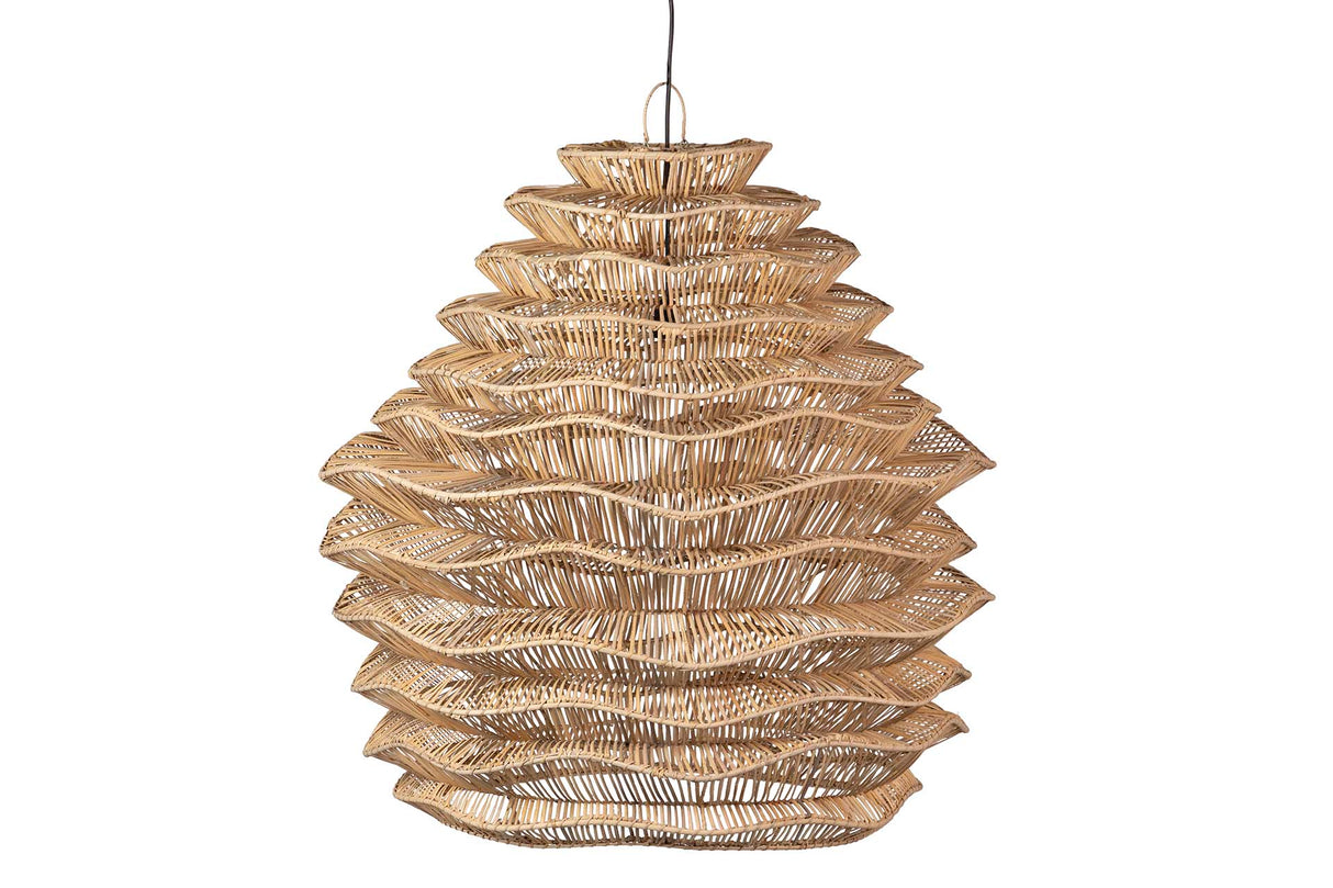 Natürliche Weidendecklampe 100x100x100 cm