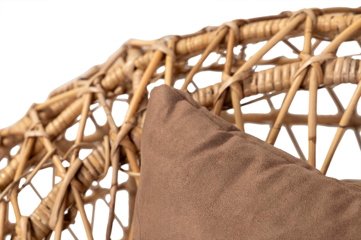 Poltrona de vime natural 120x110x90 cm