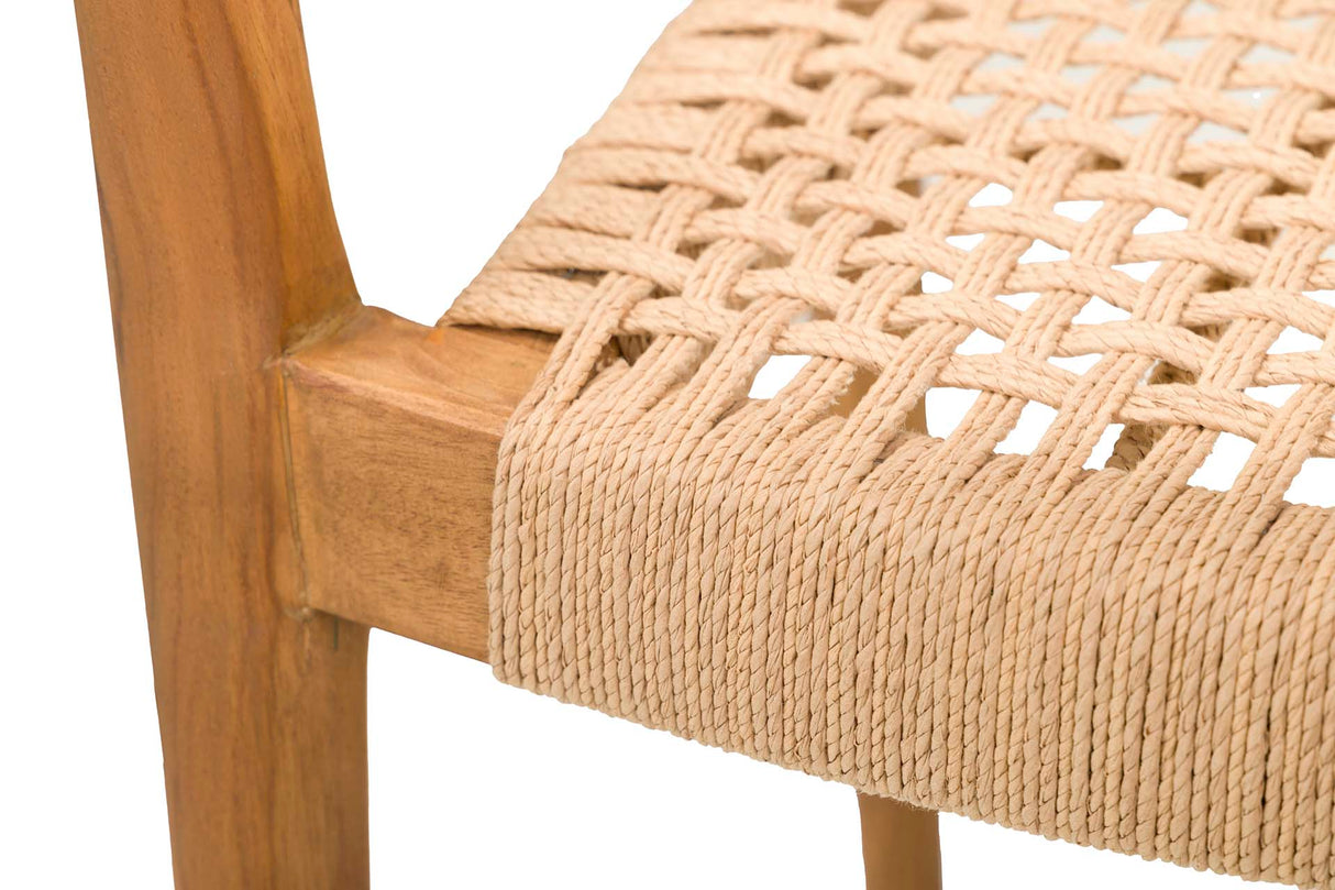 Sedia in legno teka 52x50x81 cm