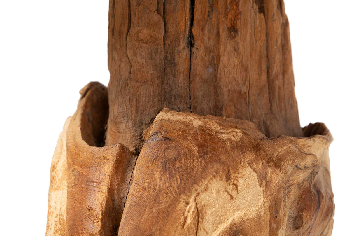 Koulova 30x30x75 cm Tapa de madeira de teca natural