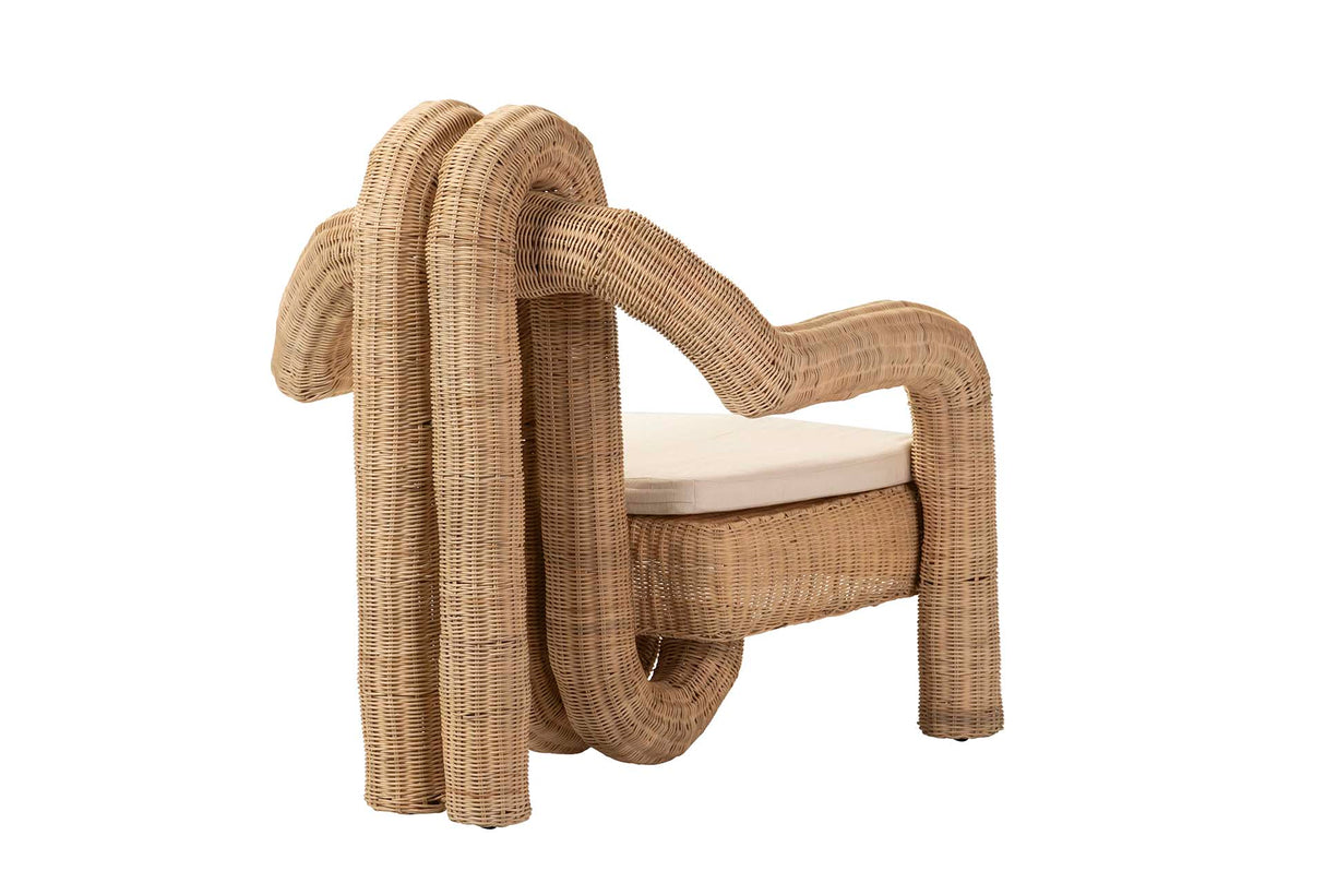 Têxtil natural Ratan 94x84x97 cm