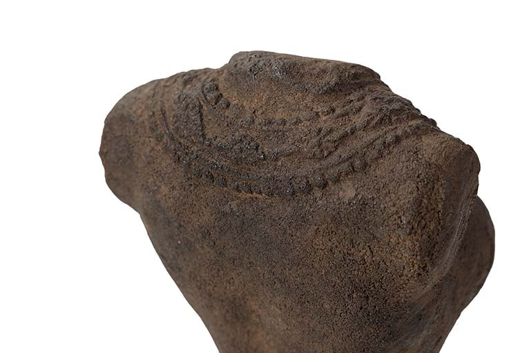 Figura Busto Woman Terracotta Brown 40x35x120 cm