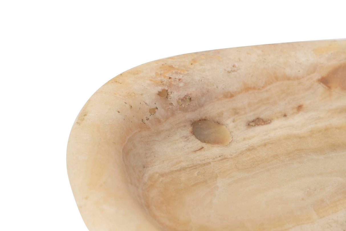 Centre de marbre beige 50x24x5 cm