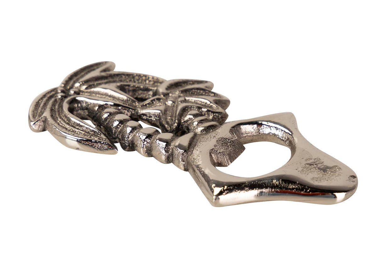 ABREBOTELLAS ALUMINIO PLATEADO 7x7x15 CM