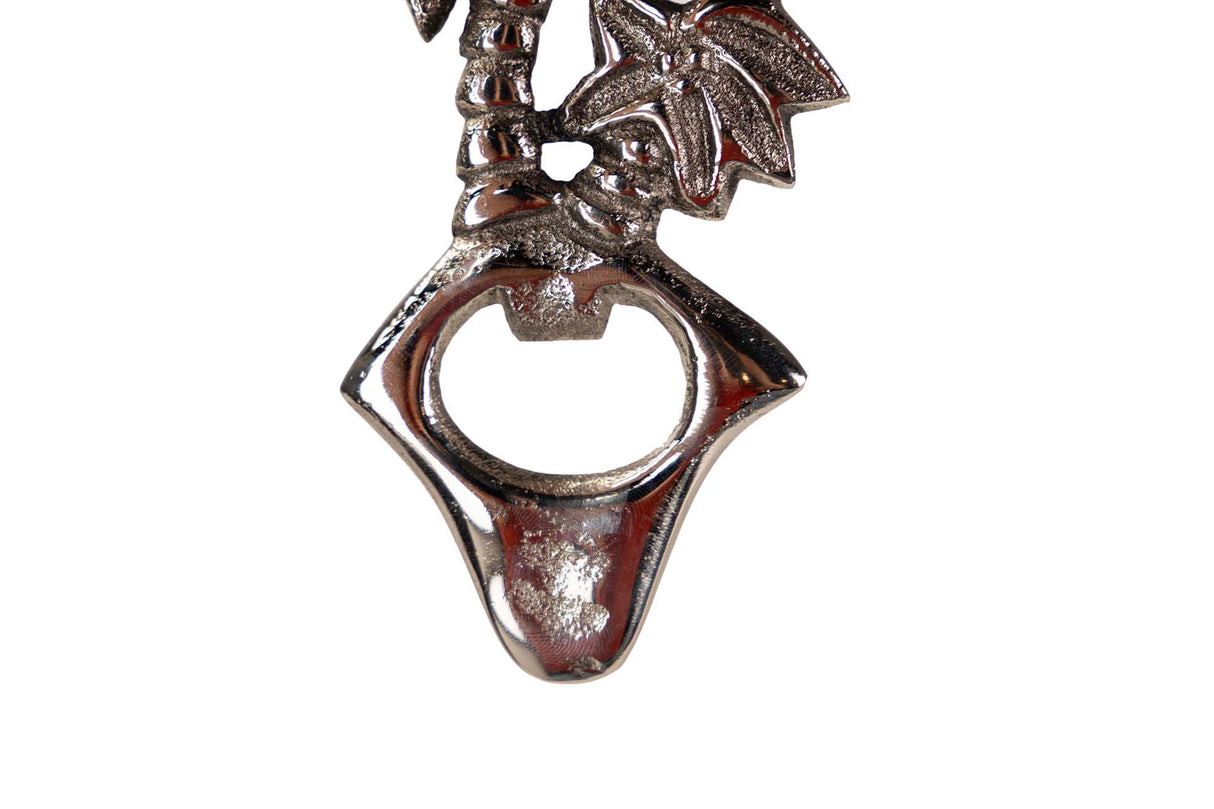 ABREBOTELLAS ALUMINIO PLATEADO 7x7x15 CM