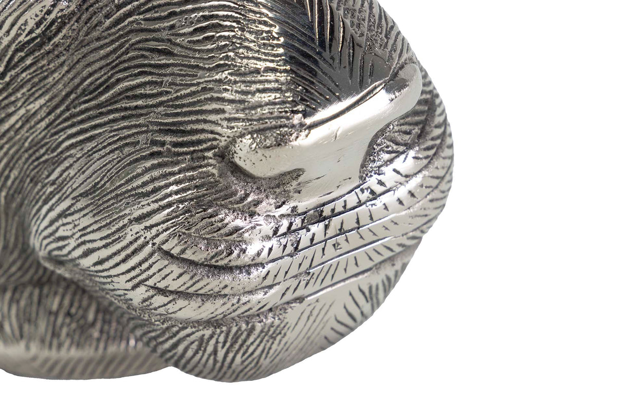 Leon Champanera banhado a alumínio 24x22x28 cm