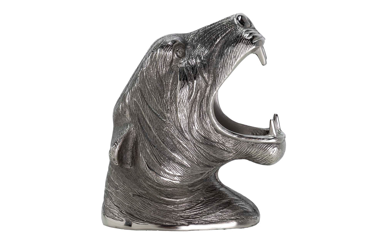 Tiger en aluminium plaqué Champanera 26x24x29 cm