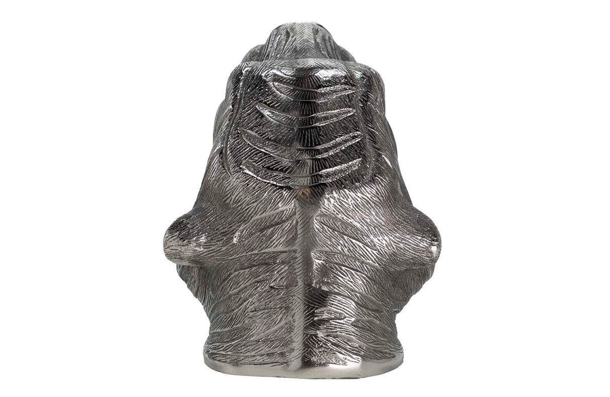 Tiger en aluminium plaqué Champanera 26x24x29 cm