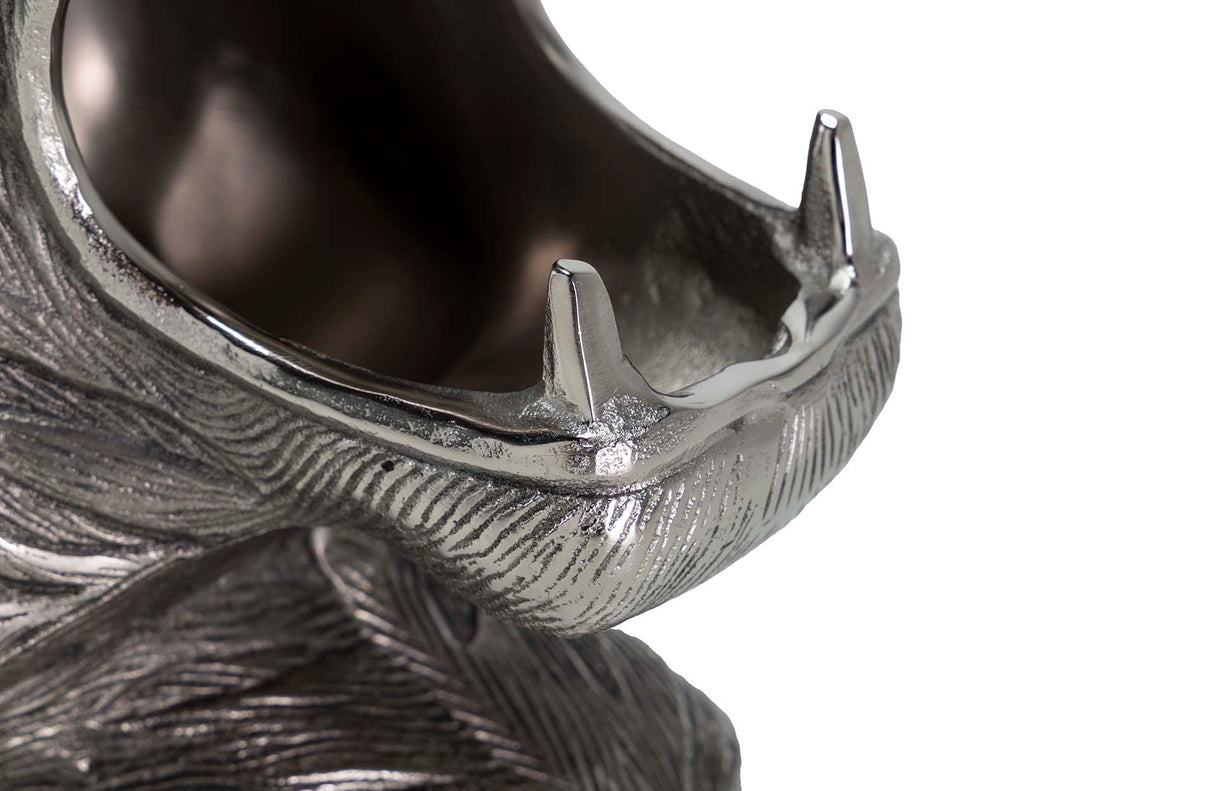 Tiger en aluminium plaqué Champanera 26x24x29 cm