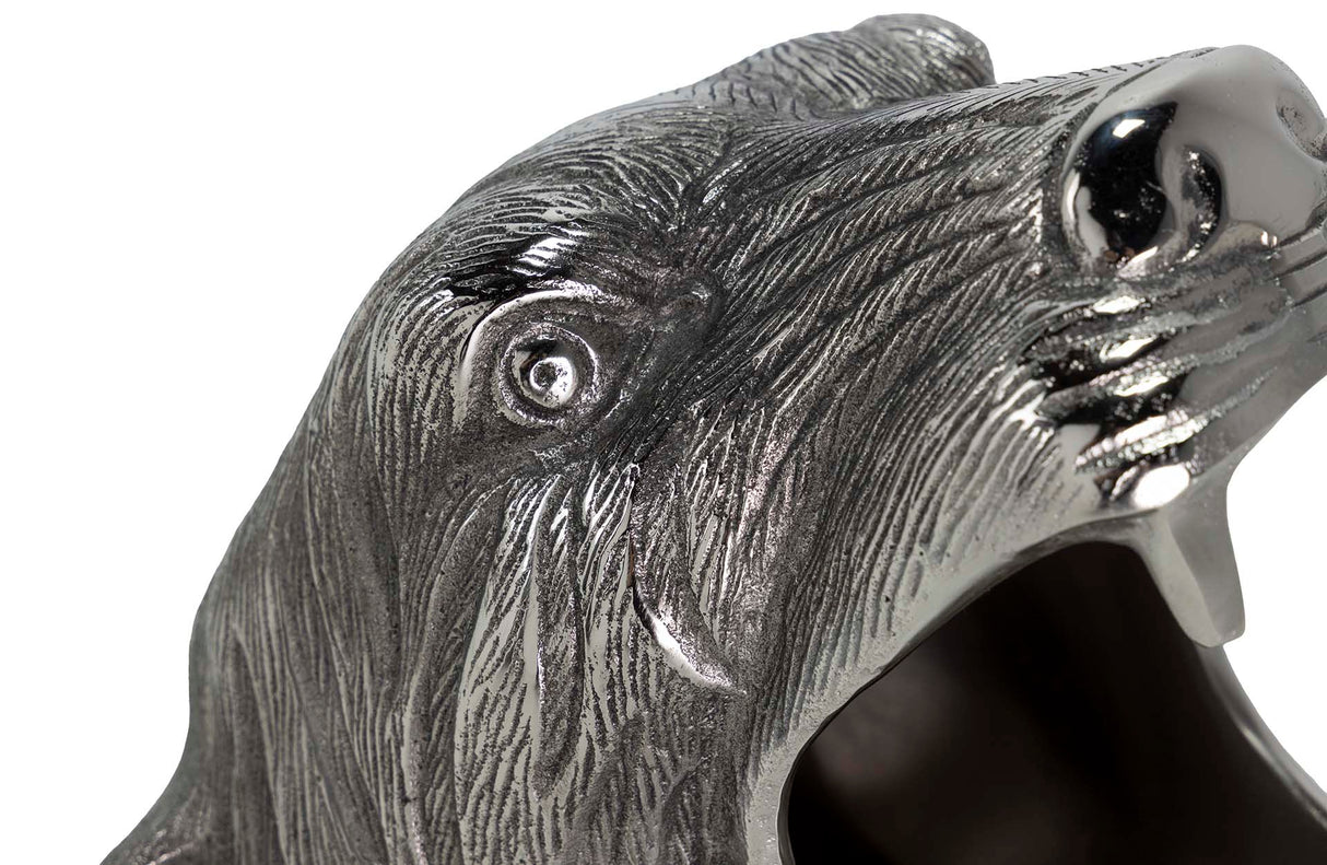 Tiger en aluminium plaqué Champanera 26x24x29 cm