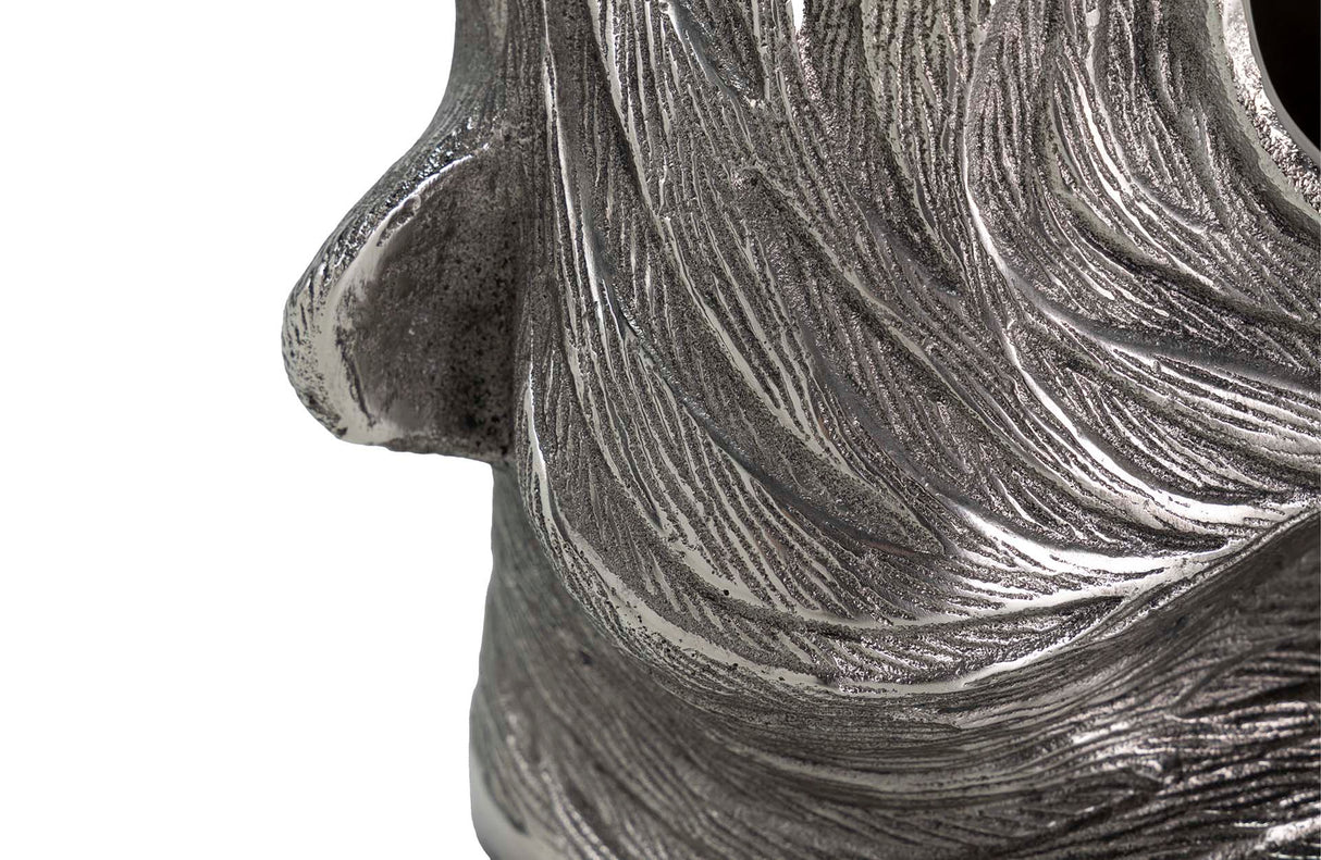 Tiger en aluminium plaqué Champanera 26x24x29 cm