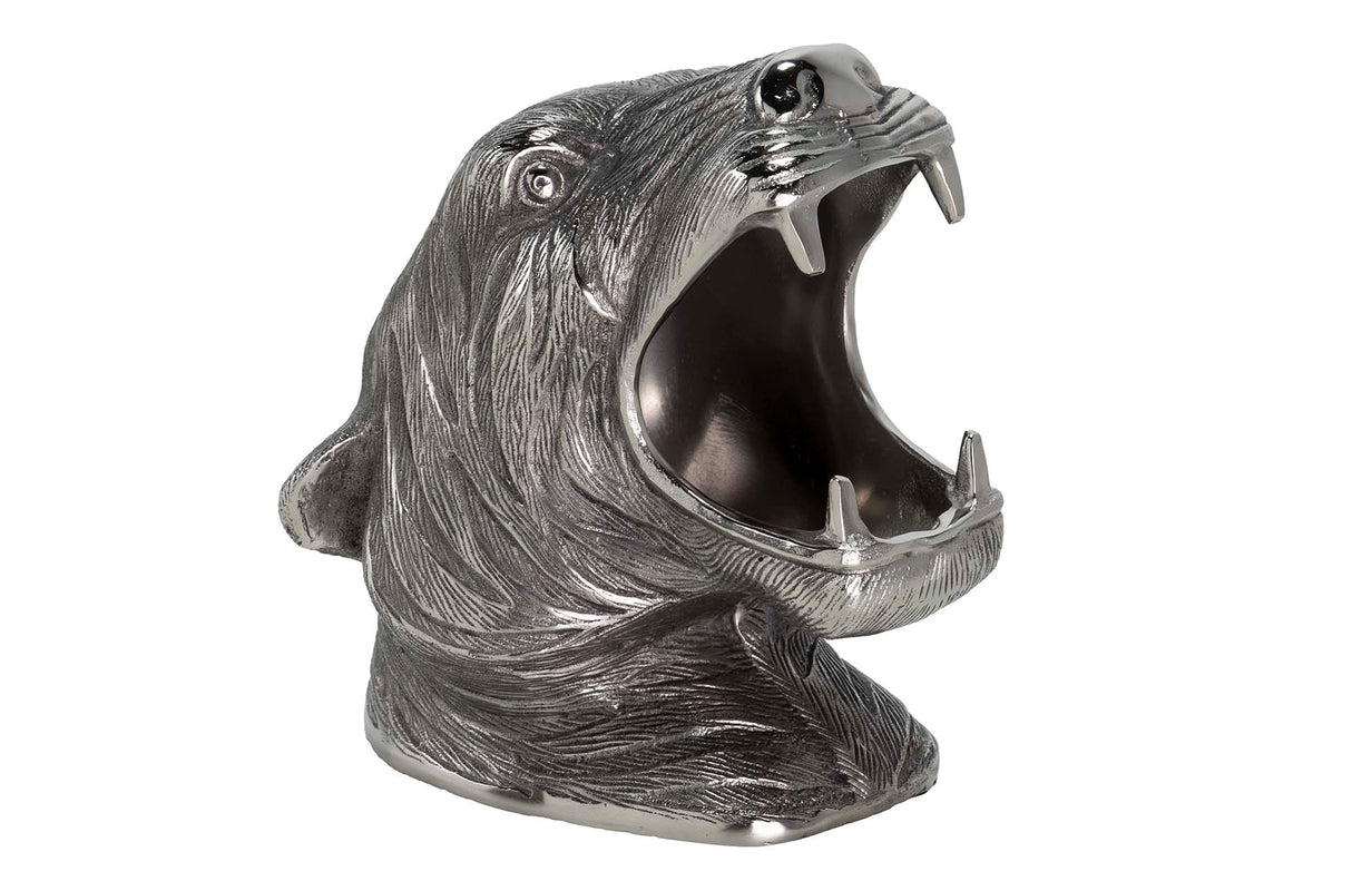 Tiger en aluminium plaqué Champanera 26x24x29 cm