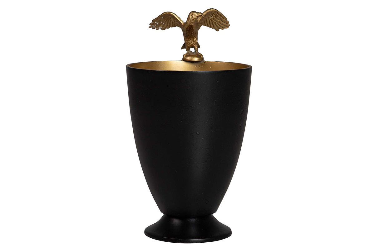 Aluminium noir or Aguila Champanera 20x22x34 cm