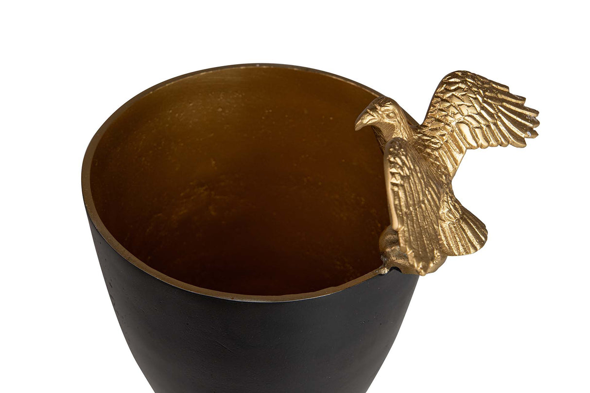 Aluminium noir or Aguila Champanera 20x22x34 cm