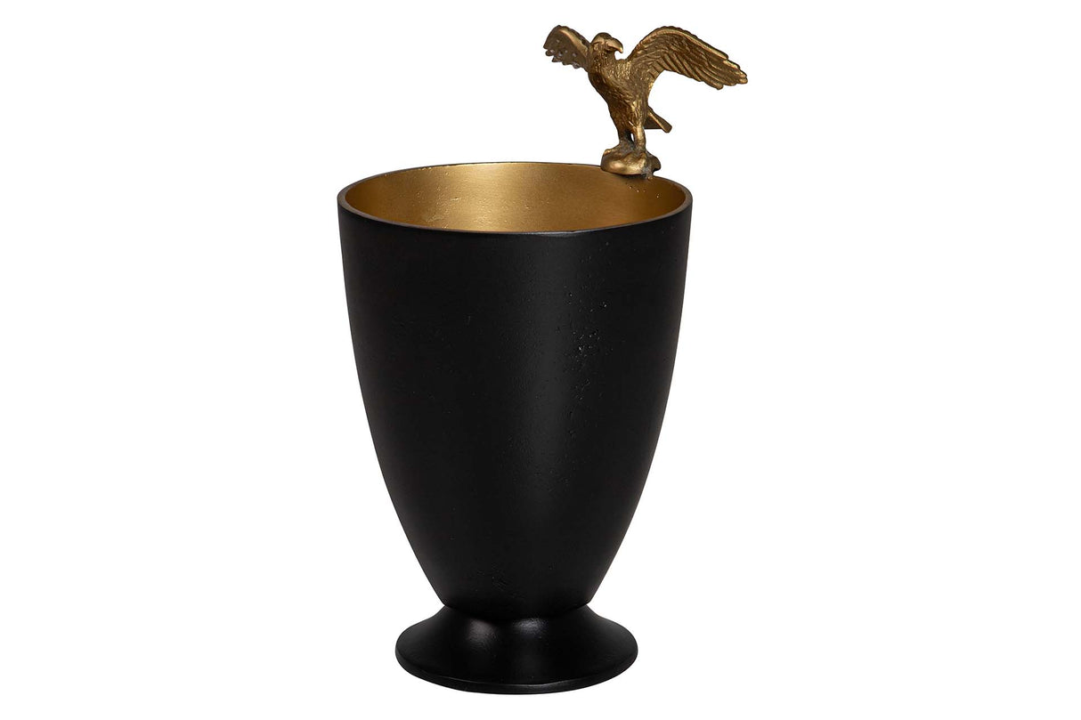 Aluminium noir or Aguila Champanera 20x22x34 cm