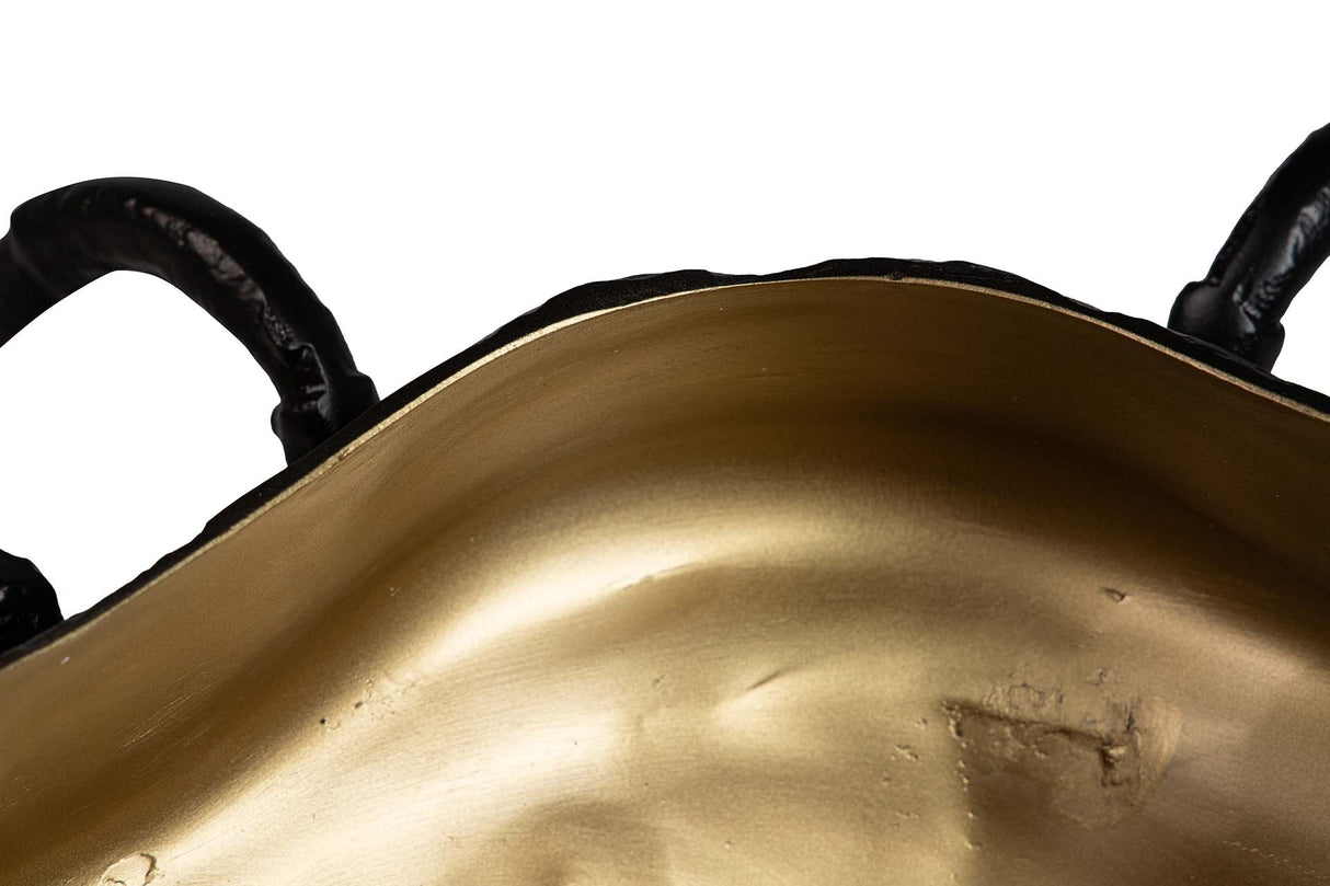 Schwarzer Aluminium -Krabben -Champanera 68x53x17 cm