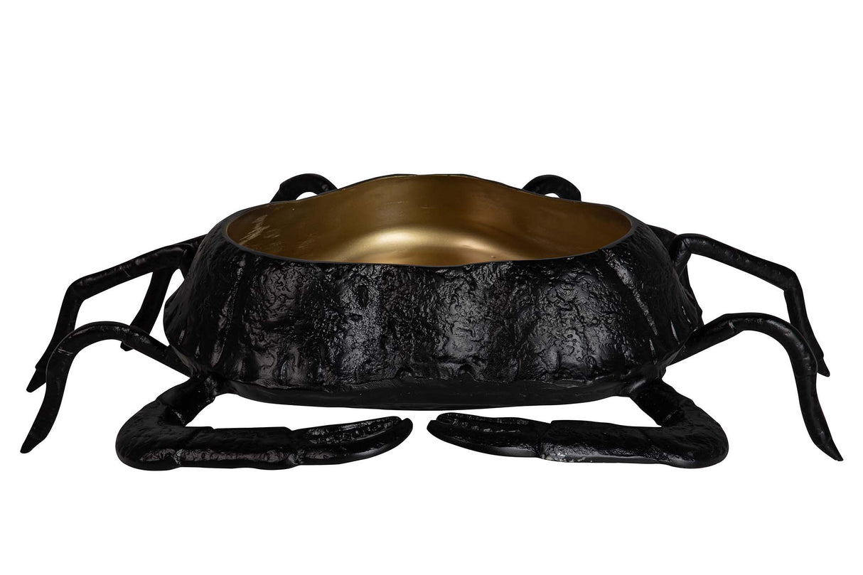 Schwarzer Aluminium -Krabben -Champanera 68x53x17 cm