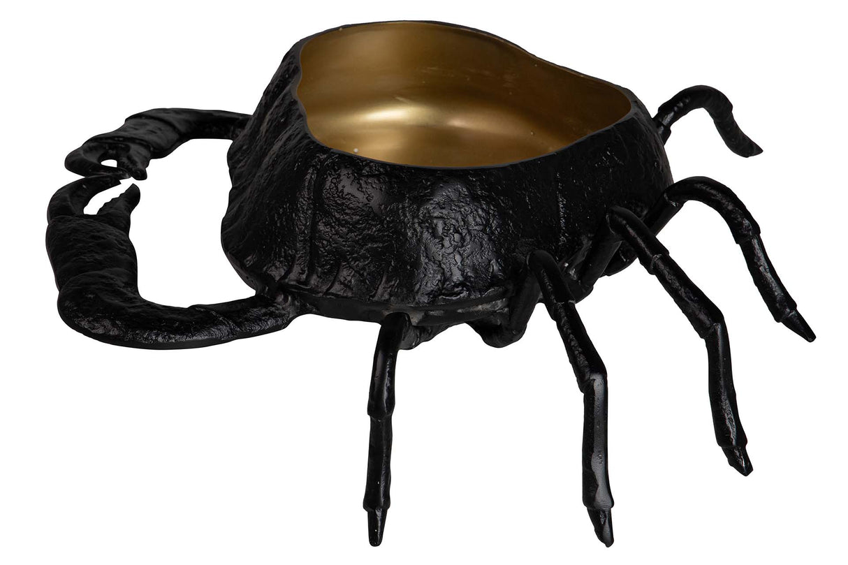 Schwarzer Aluminium -Krabben -Champanera 68x53x17 cm