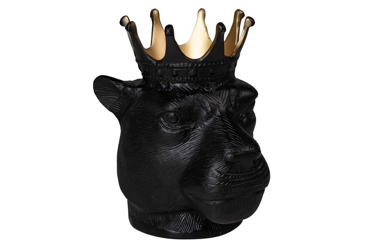 Aluminium noir Leon Champanera 24x22x28 cm