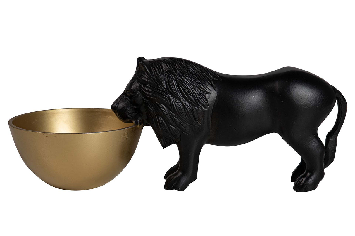 Schwarzes Aluminium Leon Bola 31x12x12 cm