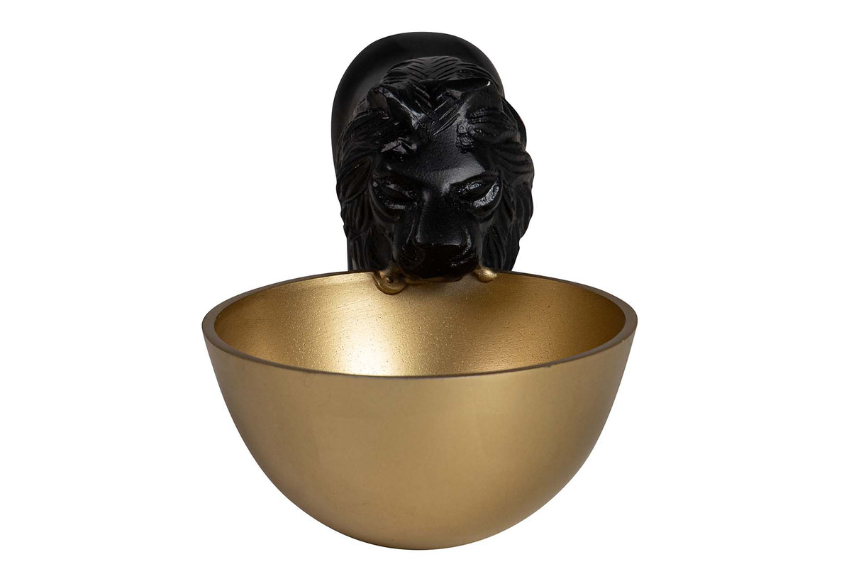 Schwarzes Aluminium Leon Bola 31x12x12 cm