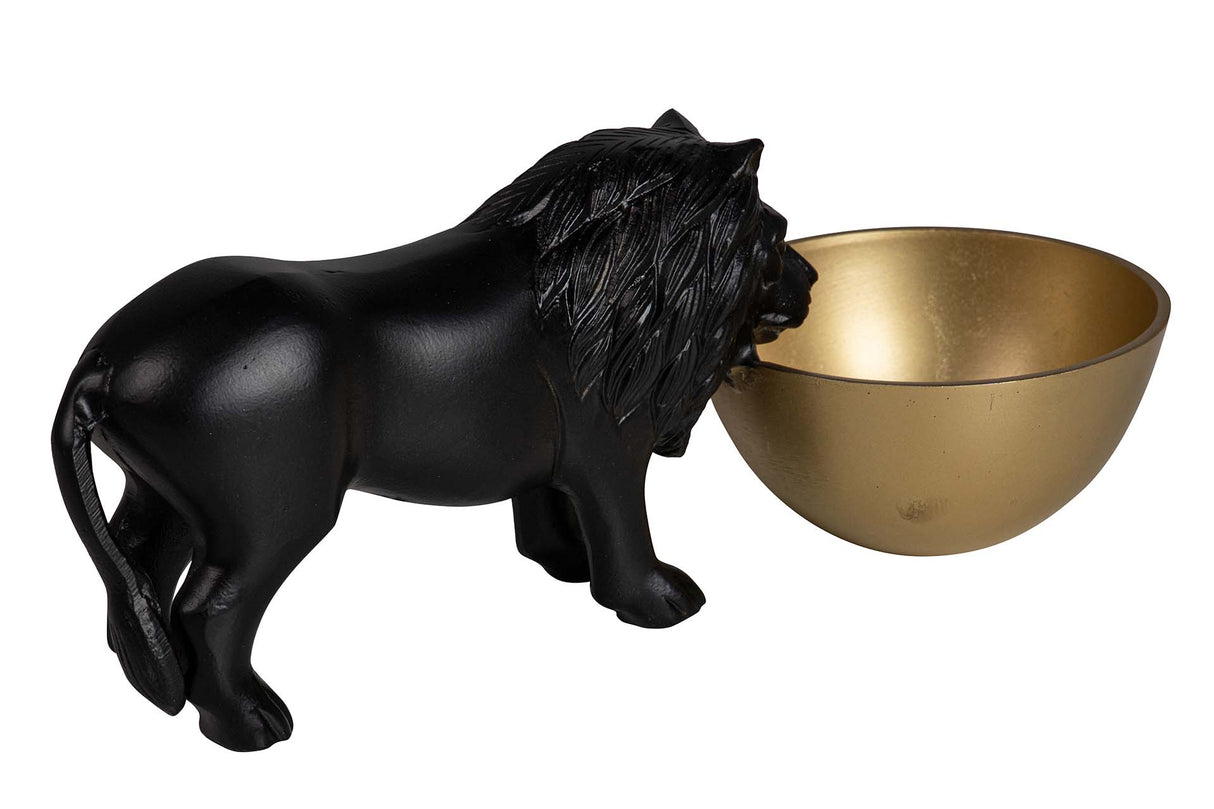 Schwarzes Aluminium Leon Bola 31x12x12 cm