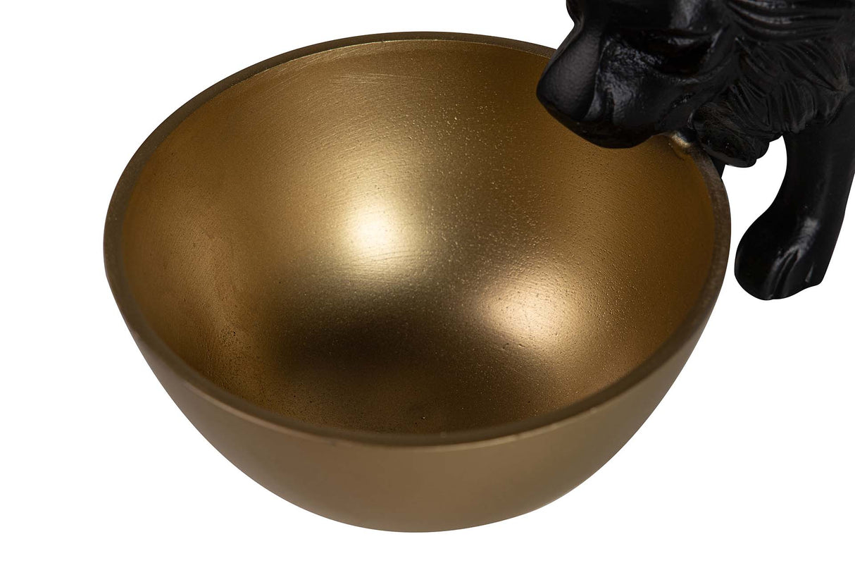 Schwarzes Aluminium Leon Bola 31x12x12 cm