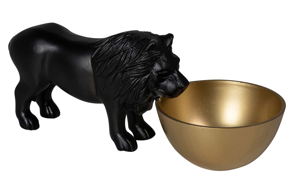 Schwarzes Aluminium Leon Bola 31x12x12 cm