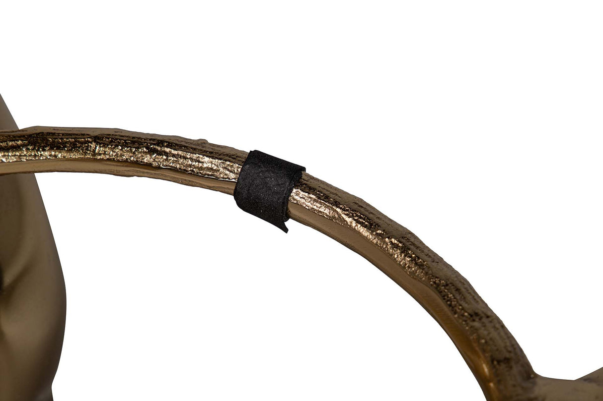 Champanera -Elefanten schwarzer Aluminium 43x43x30 cm