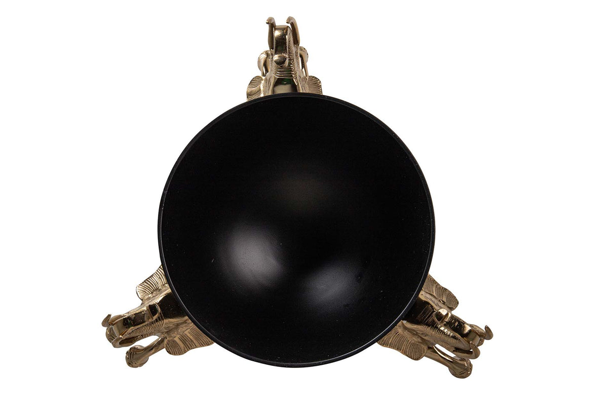 Champanera -Elefanten schwarzer Aluminium 43x43x30 cm