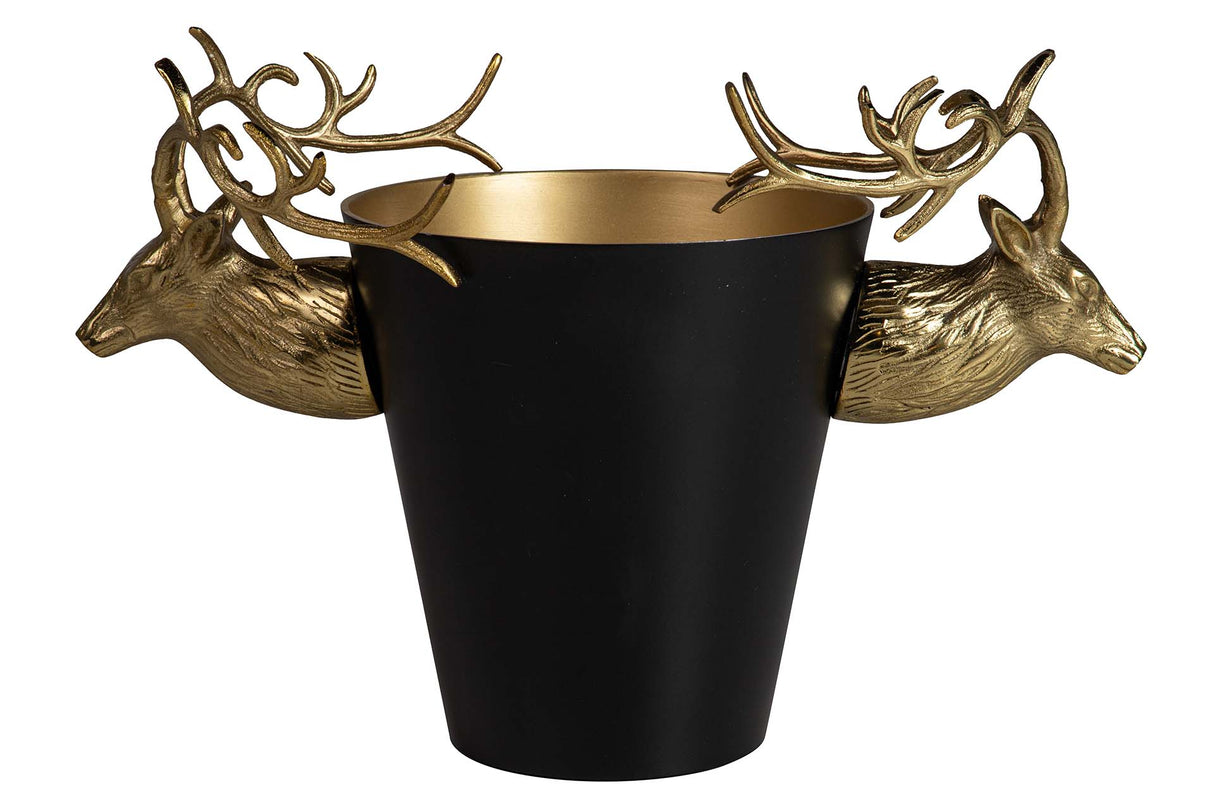 Champanera Black Aluminium Deer 50x24x30 cm