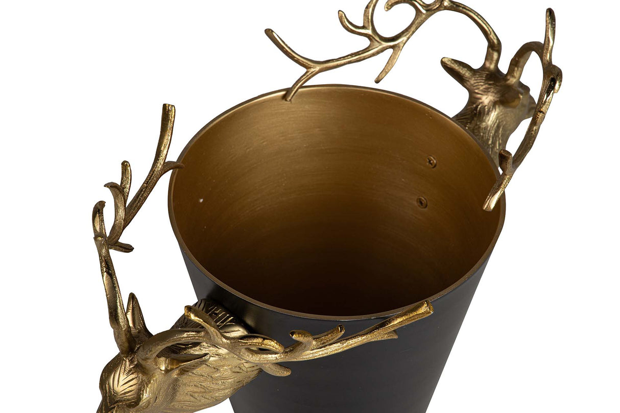 Champanera Black Aluminium Deer 50x24x30 cm