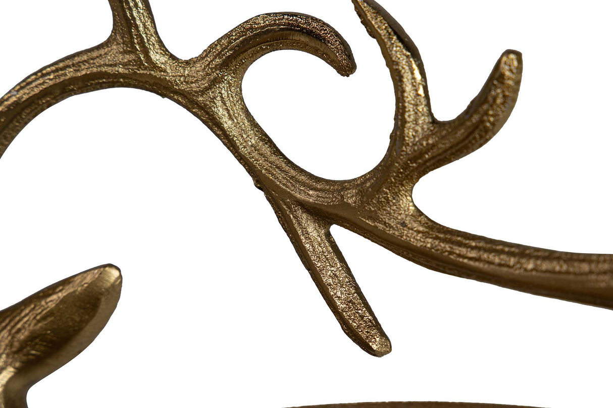 Champanera Black Aluminium Deer 50x24x30 cm