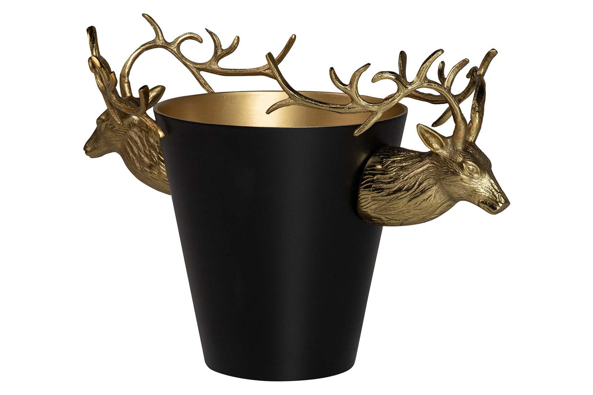 Champanera Black Aluminium Deer 50x24x30 cm