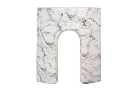 MESA AUXILIAR TABURETE BLANCO SEDIT 41x41x47 CM